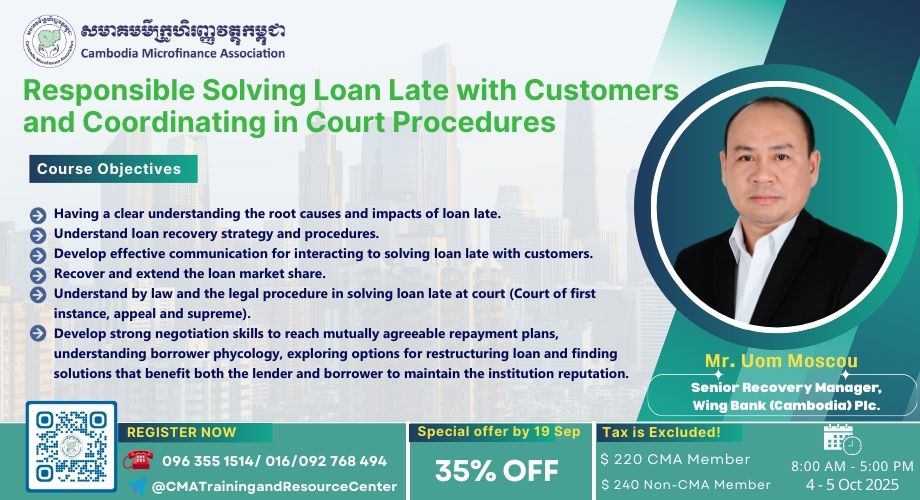 Responsible Solving Loan Late with Customers and Coordinating in Court Procedures